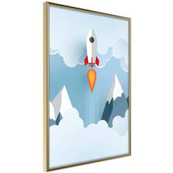 Arkiio Affisch Rocket in the Clouds [Poster] 30x45 Poster